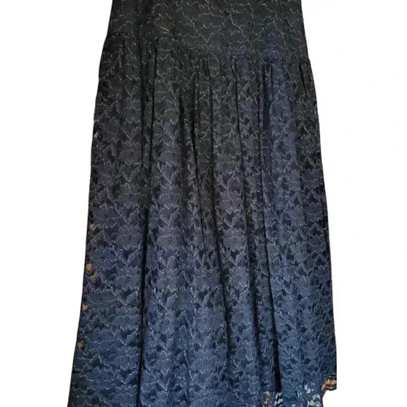 Vintage 80'S Simon Chang Diffusion midi crinoline Sparkly party  skirt & Top - Picture 6 of 11